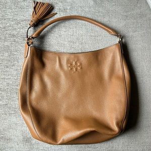 Tory Burch leather hobo, like new, used once